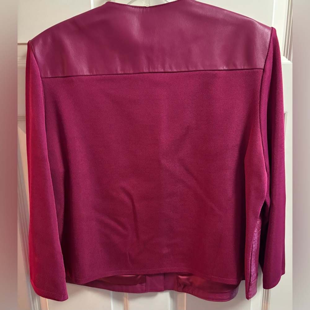 Nygard Collection Raspberry Colored Jacket, Size … - image 6